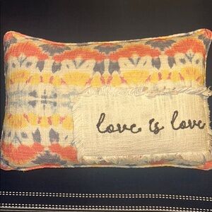 Anthropologie Multicolor Love is Love Pillow